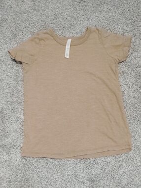 Kids Short Sleeve Crew Tee - Tan
